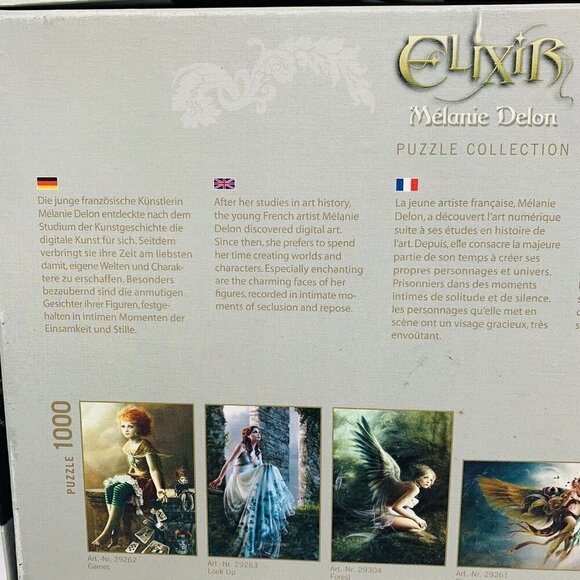 HEYE Elixir Melanie Delon Forest 1000 piece Jigsaw Puzzle Fairy - Rare Heye - Picture 8 of 11